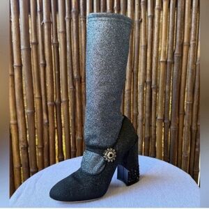 Dolce & Gabbana Glitter Glitter Accents Sock Boots